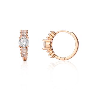 עגיל חישוק רוז